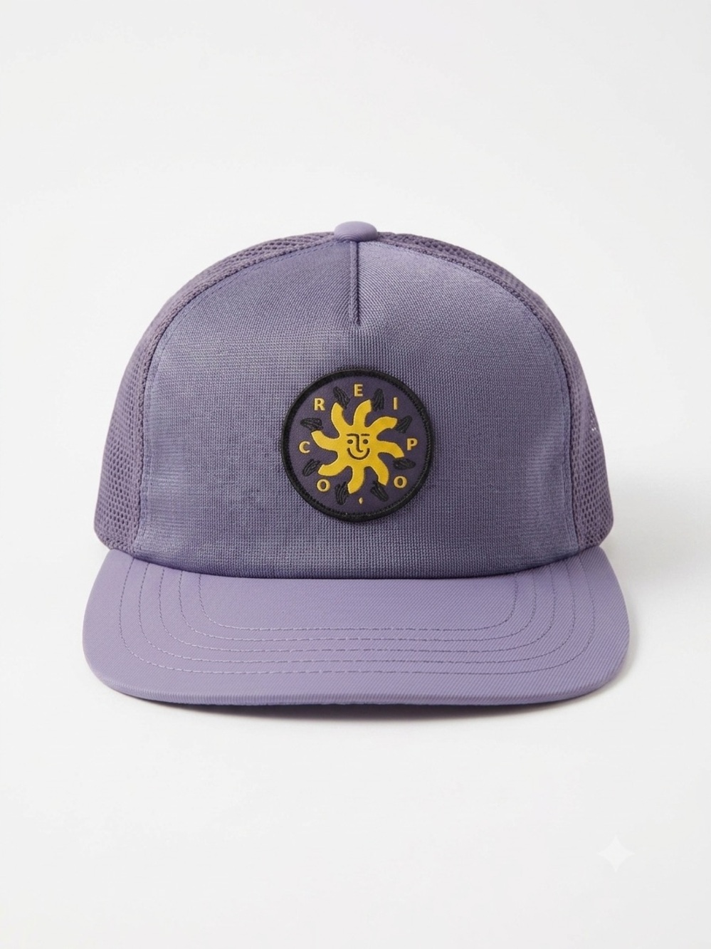 REI Co-op Purple Mesh Performance Hat Adjustable Outdoor Hiking Running Cap